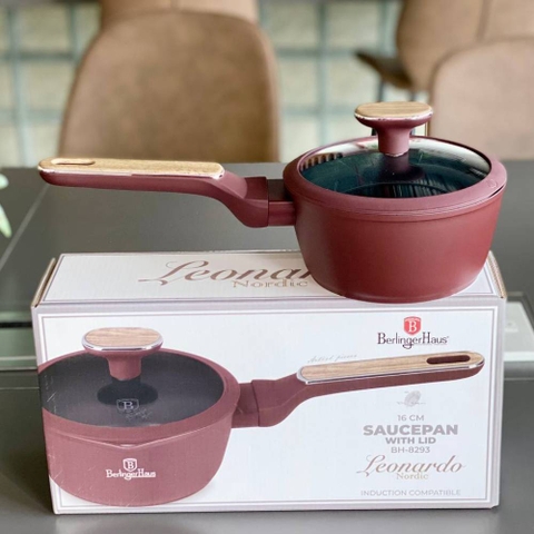Quánh có nắp Berlinger Haus BH/8293 16cm màu đỏ- Leonardo Nordic
