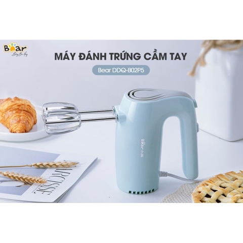 Máy đánh trứng Mini cầm tay Bear DDQ-B02P5