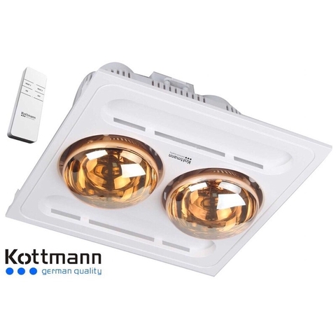 Đèn sưởi nhà tắm 2 bóng âm trần Kottmann K9R