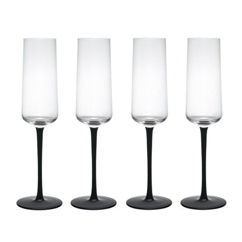 Bộ 4 ly sâm panh 250ml, chất liệu thủy tinh, Model MKPALFLU4PC