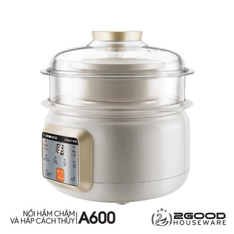 Nồi Hầm Cháo Cách Thủy 2 tầng 2GOOD A600 (1.5L)
