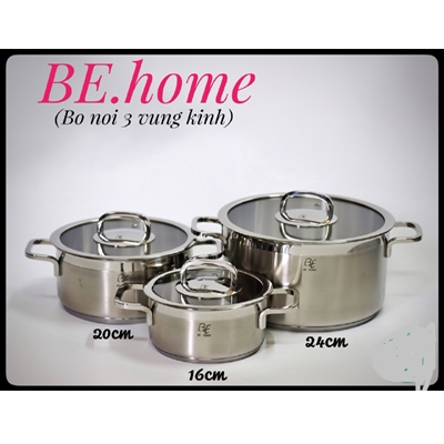 BỘ NỒI INOX BEHOME - BH3