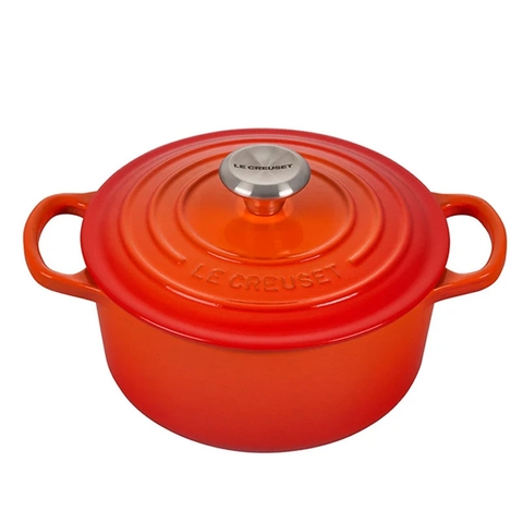 Nồi Gang LeCreuset Evo Màu Cam Flame 18cm