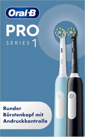 SET 2 BÀN CHẢI ĐÁNH RĂNG ORAL-B PRO SERIES 1 MÀU XANH ĐEN