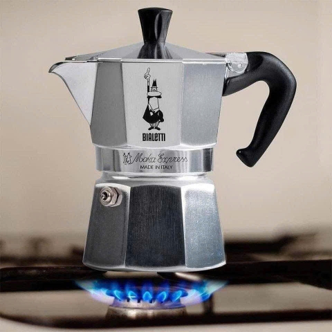 Ấm Pha Cà Phê Espresso Bialetti Moka Express 4 Cup – Màu Bạc