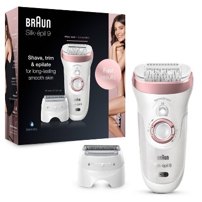Máy cạo lông khô & ướt, Cạo râu, tỉa lông Braun Silk-epil 9-720