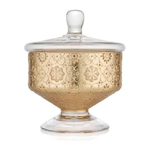 Hũ kẹo IVV Arabesque Gold Leaf 20cm