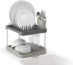 Giá úp bát đĩa 2 tầng Joseph Joseph Duo 2-Tier Dish Rack 851660 (Grey)