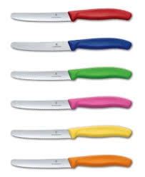 Set dao 6c Victorinox 11cm Swiss Classic coltello tavola, set 6 colori 6.7839.6G