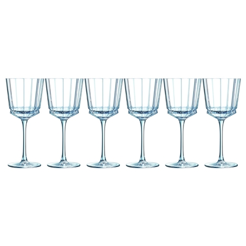 BỘ 6 LY VANG PHA LÊ PHÁP CRISTAL D'ARQUES MACASSAR 350ML