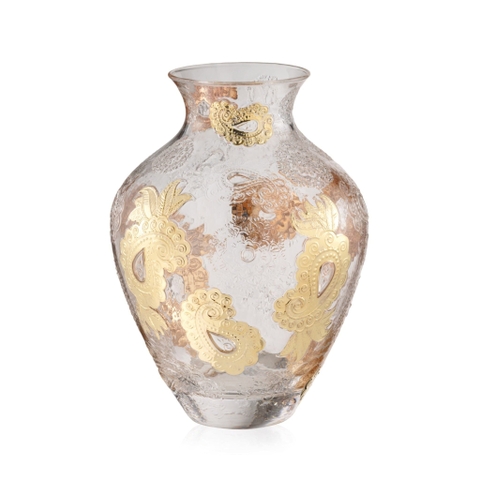 Lọ hoa IVV Pashmina Clear Gold 30.5cm