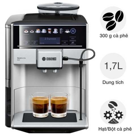 Máy pha cafe tự động Bosch TIS65621RW Vero Barista 600 Silver
