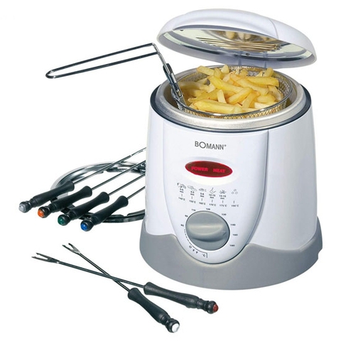 NỒI CHIÊN NGẬP DẦU 2 TRONG 1 BOMANN MINI