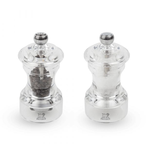 Bộ 2 Cối Xay Tiêu, Muối Peugeot Bistro 2/41687 10cm Màu Trong Suốt