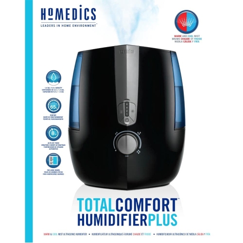 Máy tạo độ ẩm siêu âm khử khuẩn HoMedics UHE-WM15A
