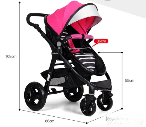 Xe đẩy cho bé Seebaby T18A - Bánh cao su