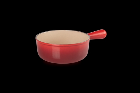 Quánh gang không nắp LeCreuset Schwenkkasserolle 18cm Kirsche - màu đỏ