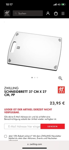 Thớt Zwilling Silicone 37x27cm