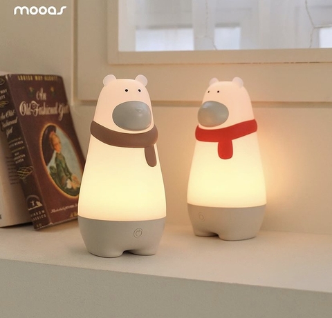 Đèn ngủ không dây Mooas White Bear Korea