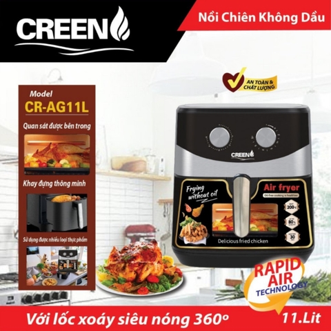 NỒI CHIÊN KHÔNG DẦU CREEN CR-AG11L