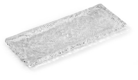 Đĩa chữ nhật IVV Diamante trắng