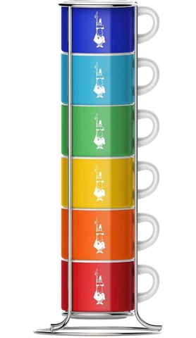 SET 6 CỐC ESPRESSO BIALETTI Kèm khung dung tích 65 ml