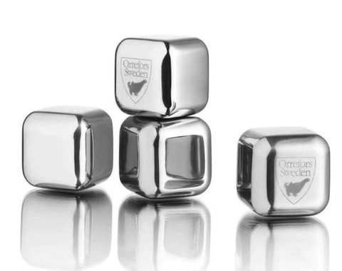 Set 4 viên Đá lạnh Orrefors Sweden City
