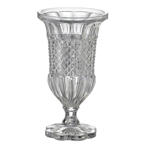 Bình hoa pha lê Bohemia Alexandria đế tròn cánh hoa 30cm