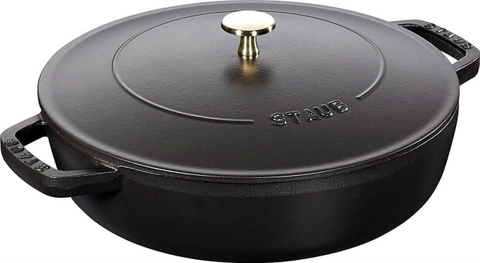 CHẢO GANG STAUB WOK PERFECT 30CM MÀU XÁM