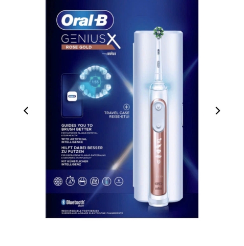 Bàn chải đánh răng điện Oral-B GENIUS X Rose Gold