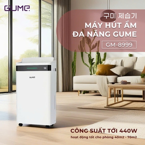 Máy Hút Ẩm Đa Năng Gume Hàn Quốc- GM-8999 - Bảo Hành 12 Tháng