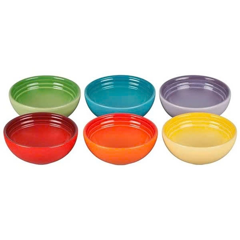 Set 6 bát chấm cầu vồng Le Creuset Đường kính 7cm