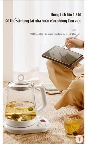 Ấm Pha Trà 14 Chức Năng Midea MKH15108AGA