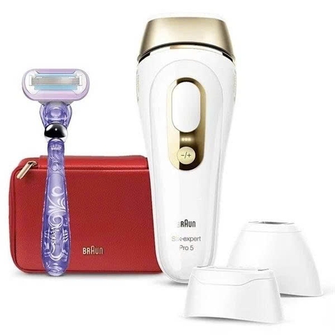 Máy triệt lông BRAUN Silk-expert Pro 5 PL5268 3 đầu triệt lông made in UK cao cấp GST ELC 430039