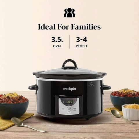 NỒI NẤU CHẬM CROCKPOT ĐIỆN TỬ DUNG TÍCH 3.5 LÍT - HÀNG MUA TẠI ĐỨC