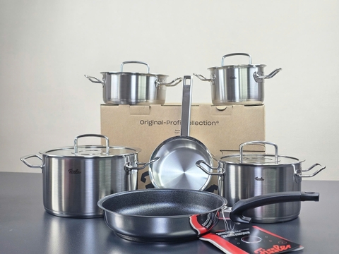 Bộ nồi Fissler profi 4 nồi 1 quánh 1 chảo chống dính