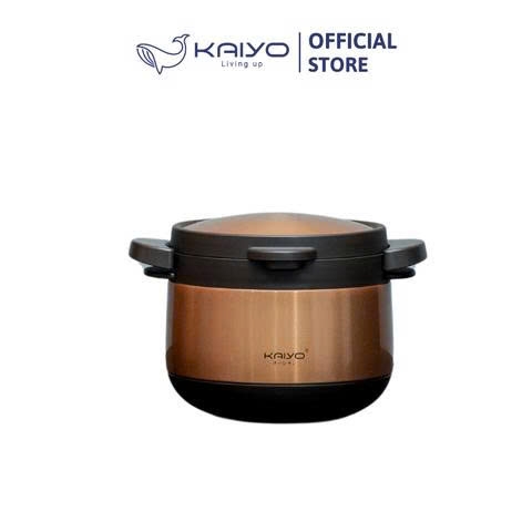 Nồi ủ chân không 2 tay cầm Kitchen Mate Kaiyo, dung tích 3L, màu vàng [mã KTC-6919]