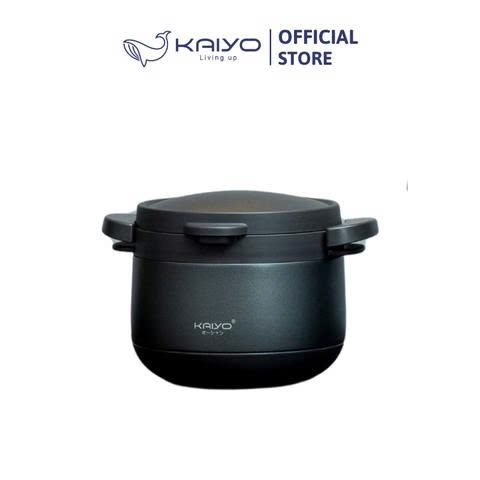 Nồi ủ chân không 2 tay cầm Kitchen Mate Kaiyo, dung tích 3L, màu ghi [mã KTC-6926]