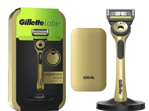 DẠO CẠO ƯỚT DÀNH CHO NAM GILLETTE LABS KÈM HỘP ĐỰNG MẦU GOLD
