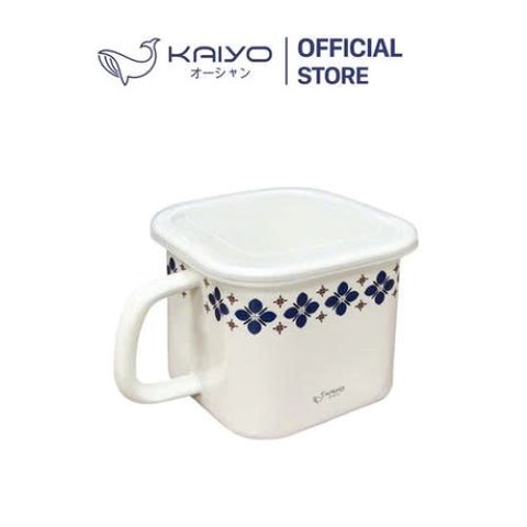 Nồi đa năng tráng men sứ, dáng vuông  Kaiyo size 16cm