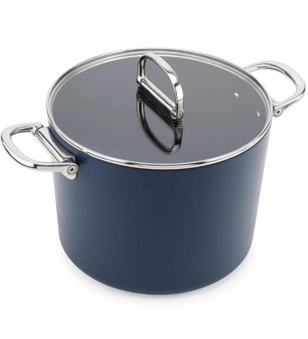 Nồi cao Joseph Joseph 45045 Space Blue 25cm 8L nắp kính