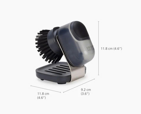 Bàn chải rửa chén nhỏ gọn Joseph Joseph 6500015 SINKTECH có ngăn chứa xà phòng và chân đế