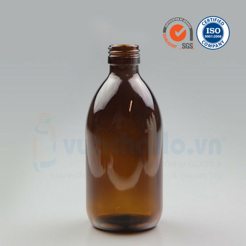 Chai thủy tinh Siro, Syrup 500ml với cổ 28mm