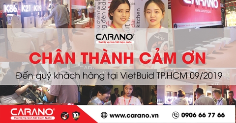 THƯ CẢM ƠN KHÁCH HÀNG TẠI TRIỂN LÃM QUỐC TẾ VIETBUILD 09/2019