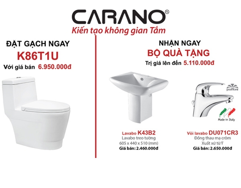 Có nên mua toilet CARANO K86T1U vào thời điểm này?