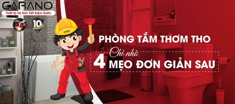 PHÒNG TẮM THƠM THO CẢ TUẦN CHỈ NHỜ 4 MẸO ĐƠN GIẢN NÀY