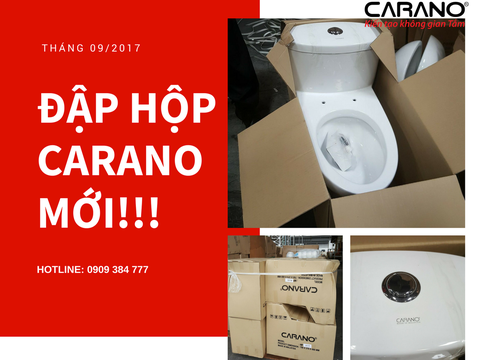 HOT: CẬN CẢNH ĐẬP HỘP TOILET CARANO MỚI