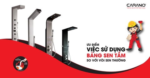 ƯU ĐIỂM CỦA VIỆC SỬ DỤNG BẢNG SEN TẮM SO VỚI VÒI SEN THƯỜNG