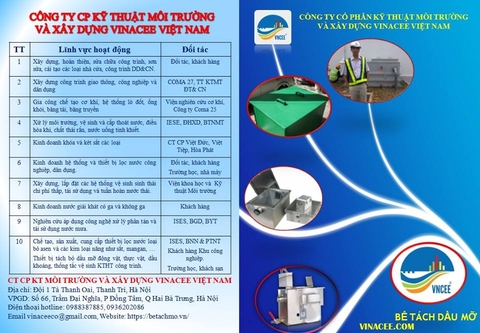 Hướng dẫn sử dụng bể tách - lọc mỡ