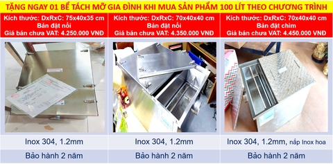 Bể tách mỡ cao cấp chính hãng - Bảng giá bể tách mỡ mới cập nhật năm 2022